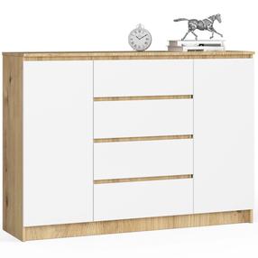 Kumode Akord Furniture Factory K140, artisan oak krās., 99 cm x 40 cm x 138 cm