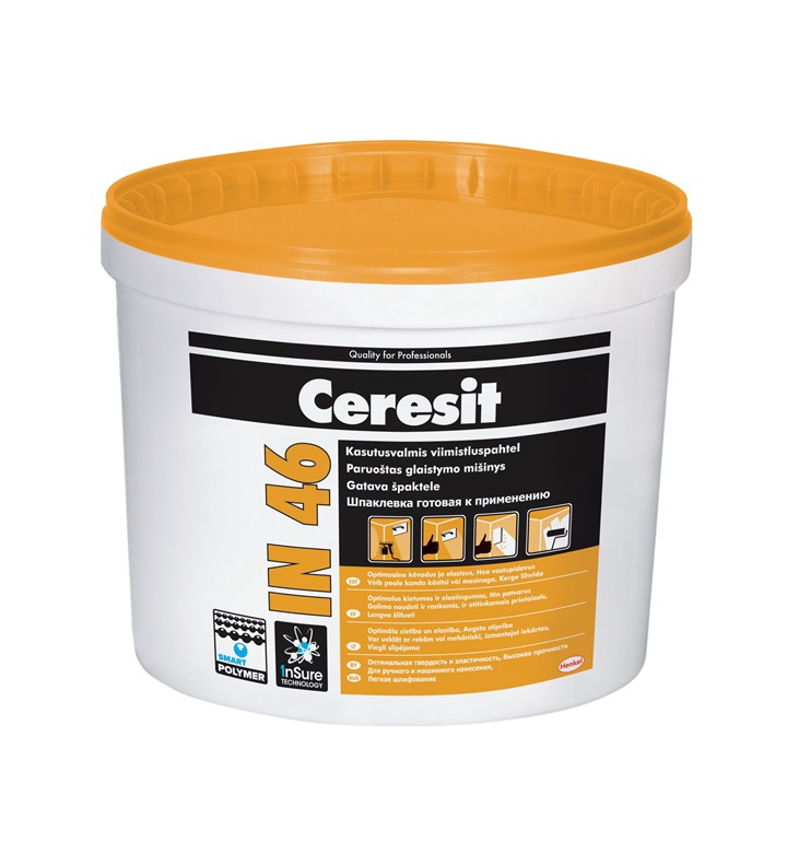 Pahtel Ceresit IN 46, peeneteraline, valge v., 25 kg