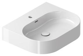 Vonios praustuvas Ravak Ceramic Slim XJX01155004, keramika, 55 cm x 45 cm x 12 cm, balta sp.