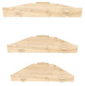 Sieninė lentyna Kalune Design Edis, ąžuolo sp., 5 cm x 39.4 cm x 14.5 cm