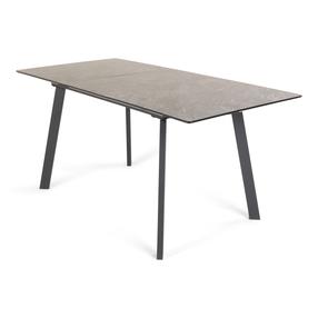Обеденный стол c удлинением Domoletti Teris, черный цв., 120 см x 80 см x 75.2 см