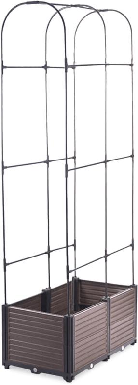 Pakelta lysvė, su atrama augalams Cultivo Grow Round Set, 84 cm x 42 cm x 180 cm