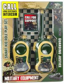 Rinkinys vaidmenų žaidimui, racijos Lean Toys Military, žalia sp.