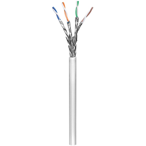 Провод Goobay Network Cable Cat 6, S/FTP 93953, 100 м, белый цв.