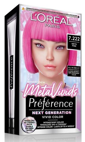 Matu krāsa L’Oréal Paris Meta Vivids, meta pink krās., 7.222, 176 ml