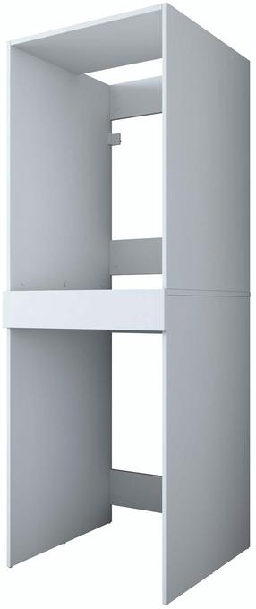 Skapis veļas mašīnai Kalune Design KD113 - 3856, balta krās., 65 cm x 66.6 cm x 189 cm