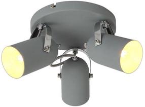 Šviestuvas lubų Candellux Gray 98-66503, E27, 3 x 40 W, pilka sp. / pilka sp., 7 x 12 cm