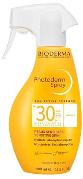 Izsmidzināms līdzeklis iedeguma kopšanai ķermenim/sejai Bioderma Photoderm Family SPF30, 400 ml