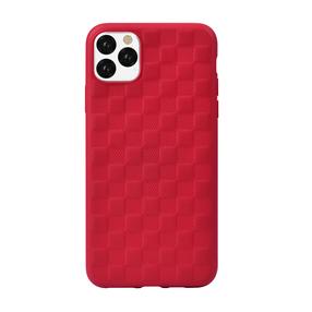 Telefono dėklas Devia Woven2 Pattern Design Soft Case, Apple iPhone 11 Pro Max, raudona