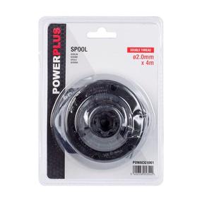 Spoles ar auklu Powerplus POWACG1061, melna krās.