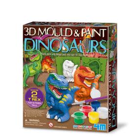 Ģipša figūru veidošanas komplekts, vienradzis 4M 3D Mould & Paint, daudzkrāsaina