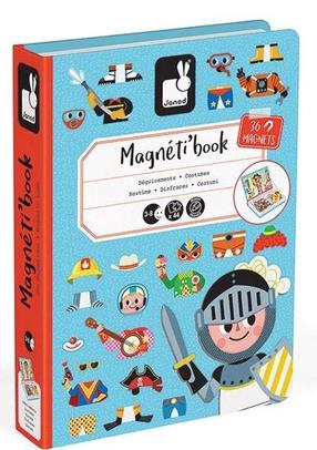 Magnetinis žaislas Janod Magneti Book Costumes, įvairių spalvų, 36 vnt.