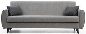 Sofa-lova Hanah Home Alkon 730MST1201, šviesiai pilka sp., 214 x 77 cm x 86 cm