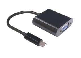 Adapteris MicroConnect USB3.1CVGA USB Type-C, VGA, 0.2 m, juoda sp.
