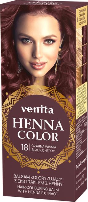 Plaukų dažai Venita Henna Color Balm, black cherry sp., 18, 75 ml