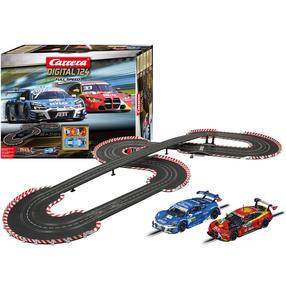 Autotrase Carrera Digital 124 DTM Full Speed, zila krās./melna krās./sarkana krās.