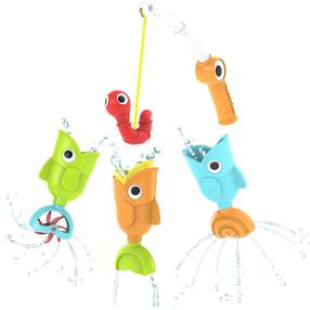 Набор игрушек для ванной, удочка с рыбками Yookidoo Catch N Sprinkle, многоцветный