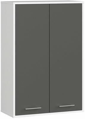 Pakabinama vonios spintelė Akord Fin H934, balta sp./grafito sp., 30.5 cm x 64.2 cm x 93.6 cm