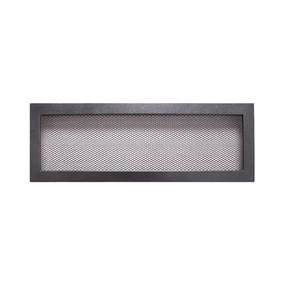 Kamīna režģis Hearth x 49 cm x 17 cm, tērauds, sudraba krās./melna krās.