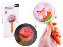 Barškutis Smart Pocket Rattle-Drum, oranžinė sp.