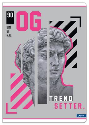 Vihik Lastva Trend Setter, ruuduline, A4, 52 lehte, (värv/disain valitakse juhuslikult)
