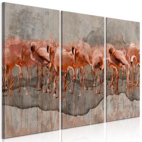 Reprodukcija Artgeist Flamingo Lake DKNW1409XL, 120 cm x 80 cm