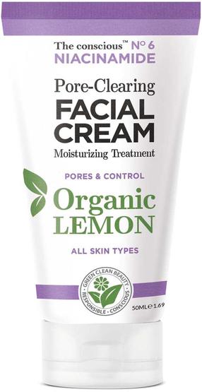 Veido kremas Biovene The conscious Niacinamide Pore-Clearing Organic Lemon, 50 ml