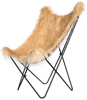 Krėslas Kayoom Lynn 110, ruda sp./smėlio sp., 75 cm x 71 cm x 104 cm