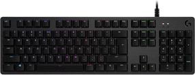 Laidinė žaidimų klaviatūra Logitech G512 Lightsync RGB Brown, EN, juoda sp.