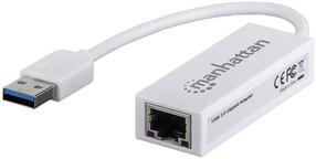 Adapteris Manhattan Gigabit Network Card USB 3.0 10/100/1000 Mbps USB 3.0 A male, RJ-45 female