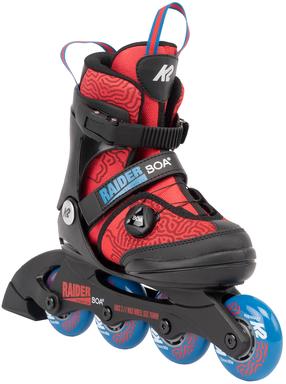 Riedučiai K2 Raider Boa, mėlyna sp./juoda sp./raudona sp., 35-40