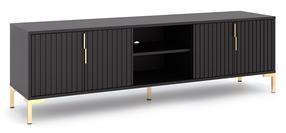 TV staliukas RTV Flinn, juoda sp., 40 cm x 165 cm x 50 cm
