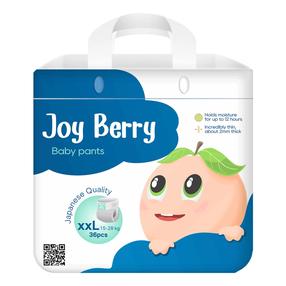 Подгузники-трусики Joy Berry, XXL размер, 15 - 28 кг, 36 шт.
