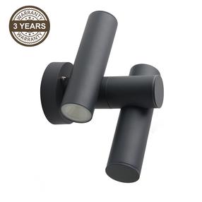 Sieninis lauko šviestuvas Domoletti Flip QY200645, 6.5W, LED, IP44, juoda sp., 10.5 cm x 25.3 cm