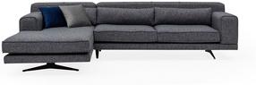 Kampinė sofa Hanah Home Jivago 560ARE1712, pilka sp., kairinė, 308 x 198 cm x 78 cm