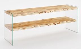 TV galds Kalune Design Niagara 1004, ozola krās., 120 cm x 35 cm x 45 cm