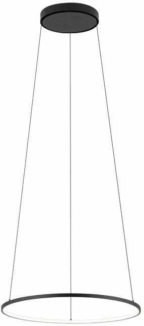 Lampa griesti Nowodvorski Circolo 10863, LED, 4000 °K, 1 x 18 W, balta krās. / melna krās.