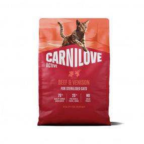 Kuiv kassitoit Carnilove Active Beef & Venison, 2 kg