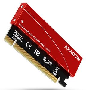 Adapteris Axagon PCEM2-S, 30 g, sarkana krās.