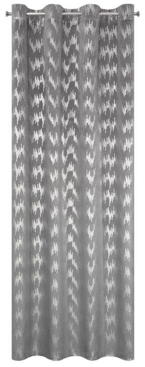 Naktinė užuolaida ZKLL-03, sidabro sp./grafito sp., 140 cm x 250 cm