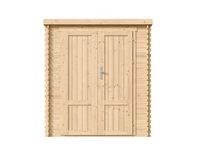 Dārza šķūnis, ar grīdu Timbela M309F1, 204 cm x 204 cm x 200 cm, brūna krās.