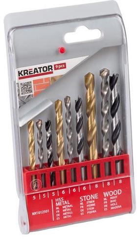 Сверло Kreator, металл, hss, 6 мм