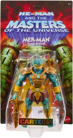 Mängukujuke, koos tarvikutega Mattel Masters Of The Universe Mer-Man, 14 cm, kuldne v./roheline v.