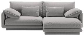 Kampinė sofa Micadoni Torino Structured, šviesiai pilka sp., dešininė, 220 x 170 cm x 83 cm