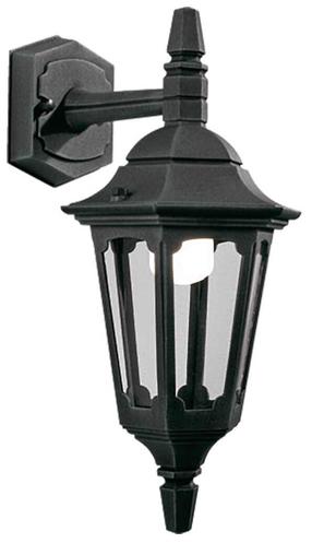 Sieninis lauko šviestuvas Elstead Lighting Parish Mini, 60W, E27, IP44, juoda sp., 18 cm x 39 cm