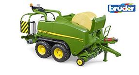 Žaislinio kombaino priedai Bruder Brother John Deere Round Bale Press Wraps 02032, žalia sp.
