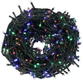Spuldzīšu virtenes Springos CL0526, 31.5 m, daudzkrāsaina, 500 LED