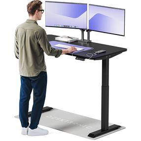Arvutilaud reguleeritava kõrgusega Desktronic HomeOne, 140 cm x 70 cm, 72 - 119 cm, must v.