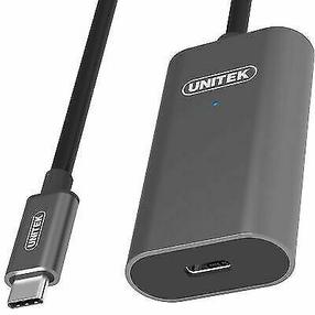 Vads Unitek U305A USB-C Active HDMI male, HDMI female, 5 m, melna krās.