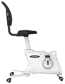 Darba krēsls Loctek Deskside F211DBU, 85.3 x 51.5 x 94.7 - 117.7 cm, balta krās./melna krās.